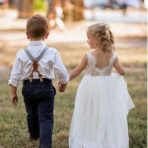 NEW White Ivory Flower Girl Dress Gown 4T